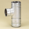 Pellet Vent Pro 4" - IncreaserTee with Clean Out Cap (Galvalume)